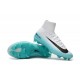 Nike Scarpa Calcio Uomo 2017 Mercurial Superfly V FG ACC Bianco Blu Nero