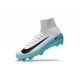 Nike Scarpa Calcio Uomo 2017 Mercurial Superfly V FG ACC Bianco Blu Nero