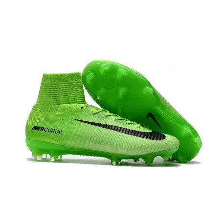 Nike Scarpa Calcio Uomo 2017 Mercurial Superfly V FG ACC Verde Nero