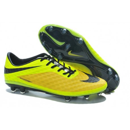 Nike Hypervenom Phantom FG ACC Uomo Scarpe da Calcetto Giallo Volt Nero