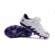 Neymar Nuovo 2017 Calcio Scarpe Nike Hypervenom Phinish FG Bianco Viola