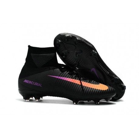 Nike Scarpa Calcio Uomo 2017 Mercurial Superfly V FG ACC Nero Arancio