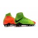 Nike Scarpe Calcio - Hypervenom Phantom III DF FG - Verde Arancio Nero