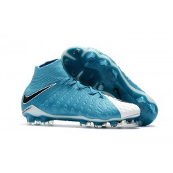 Nike Scarpe Calcio - Hypervenom Phantom III DF FG - Blu Bianco