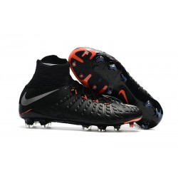 Nike Scarpe Calcio - Hypervenom Phantom III DF FG - Nero Metallico