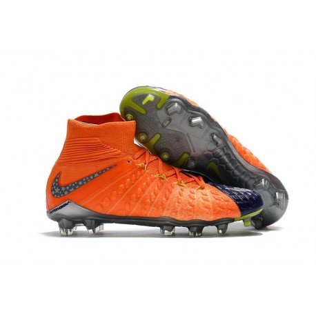 Nike Scarpe Calcio - Hypervenom Phantom III DF FG - Arancio Blu Nero