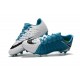 Scarpa da Calcio per Terreni Duri Nike Hypervenom Phantom III FG Blu Bianco