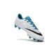 Scarpa da Calcio per Terreni Duri Nike Hypervenom Phantom III FG Blu Bianco