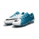 Scarpa da Calcio per Terreni Duri Nike Hypervenom Phantom III FG Blu Bianco