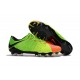 Scarpa da Calcio per Terreni Duri Nike Hypervenom Phantom III FG Verde Arancio Nero