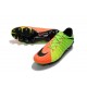 Scarpa da Calcio per Terreni Duri Nike Hypervenom Phantom III FG Verde Arancio Nero