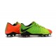 Scarpa da Calcio per Terreni Duri Nike Hypervenom Phantom III FG Verde Arancio Nero