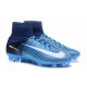 Nike Scarpa Calcio Uomo 2017 Mercurial Superfly V FG ACC Blu Nero Bianco