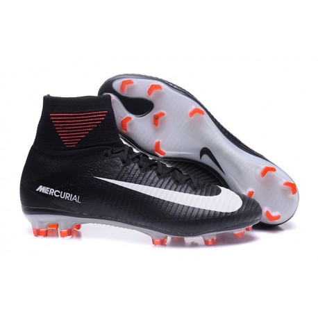 Nike Mercurial Superfly 5 FG Nuovo Scarpe Calcio Nero Bianco