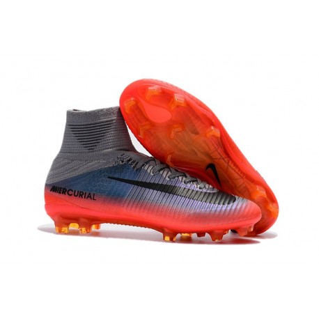 Nike Mercurial Superfly 5 FG Nuovo Scarpe Calcio Grigio Arancio