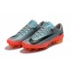 Nuovo Scarpa da Calcio Nike Mercurial Vapor 11 FG Grigio Arancio