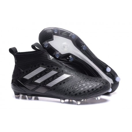 adidas Ace17+ Purecontrol FG - Nuovo Scarpa da Calcio Uomo - Nero Metallic