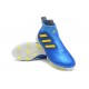 adidas Ace17+ Purecontrol FG - Nuovo Scarpa da Calcio Uomo - Blu Giallo