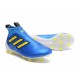 adidas Ace17+ Purecontrol FG - Nuovo Scarpa da Calcio Uomo - Blu Giallo