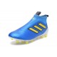 adidas Ace17+ Purecontrol FG - Nuovo Scarpa da Calcio Uomo - Blu Giallo