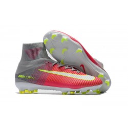 Nike Mercurial Superfly 5 FG Nuovo Scarpe Calcio Rose Grigio Bianco