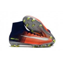 Nike Mercurial Superfly 5 FG Nuovo Scarpe Calcio Arancio Blu Cromo