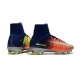 Nike Mercurial Superfly 5 FG Nuovo Scarpe Calcio Arancio Blu Cromo