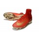 Nike Mercurial Superfly 5 CR7 FG Nuovo Scarpe Calcio Rosso Oro