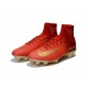 Nike Mercurial Superfly 5 CR7 FG Nuovo Scarpe Calcio Rosso Oro