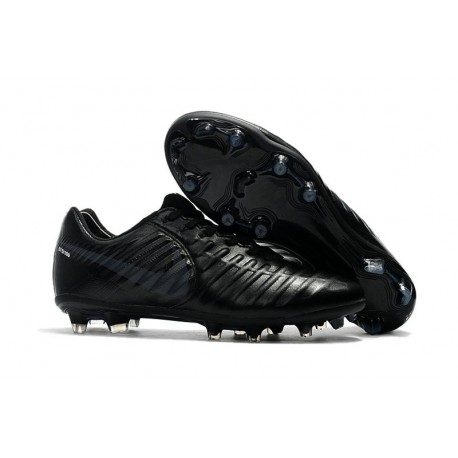 Scarpe Clacio Nike Tiempo Legend VII FG Nuovo Uomo - Tutto Nero