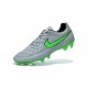 Scarpini Calcio Nike Tiempo Legend V FG Uomo Grigio Lupo Verde