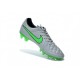 Scarpini Calcio Nike Tiempo Legend V FG Uomo Grigio Lupo Verde