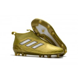 adidas Nuove Calcio Scarpa Ace17+ Purecontrol FG (Oro Bianco)