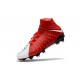 Nike Scarpe Calcio - Hypervenom Phantom III DF FG Rosso Bianco