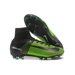 Nike 2017 Mercurial Superfly V FG ACC Uomo Scarpa Verde Nero