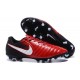 Scarpe Clacio Nike Tiempo Legend VII FG Nuovo Uomo - Rosso Bianco