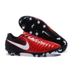 Scarpe Clacio Nike Tiempo Legend VII FG Nuovo Uomo - Rosso Bianco