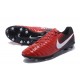 Scarpe Clacio Nike Tiempo Legend VII FG Nuovo Uomo - Rosso Bianco