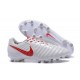 Scarpe Clacio Nike Tiempo Legend VII FG Nuovo Uomo - Bianco Rosso