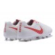 Scarpe Clacio Nike Tiempo Legend VII FG Nuovo Uomo - Bianco Rosso