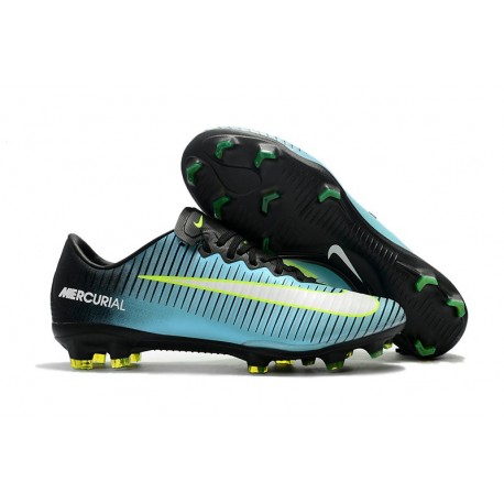 Nike Mercurial Vapor XI FG Scarpe Calcio Uomo - Blu Nero Verde