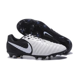 Nike Tiempo Legend 7 FG Pelle di Canguro Scarpa - Bianco Nero