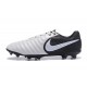 Nike Tiempo Legend 7 FG Pelle di Canguro Scarpa - Bianco Nero