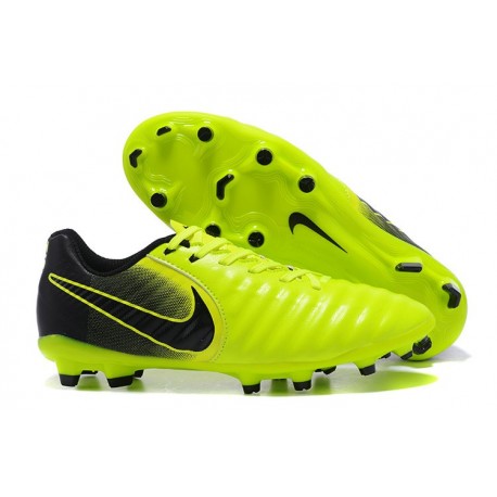 Nike Tiempo Legend 7 FG Pelle di Canguro Scarpa - Verde Nero