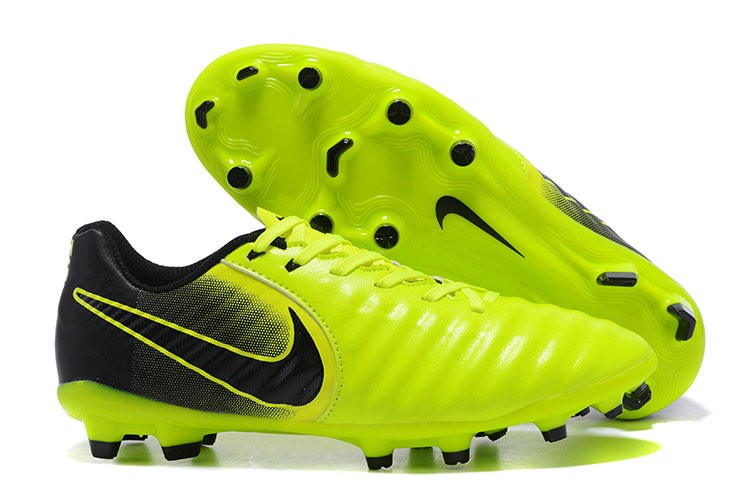 Nike Tiempo Legend 7 FG Pelle di Canguro Scarpa Verde Nero