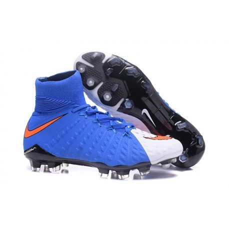 Scarpa Nuovo 2017 Nike Hypervenom Phantom III DF FG ACC - Blu Bianco