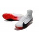 Nike 2017 Mercurial Superfly V FG ACC Uomo Scarpa Bianco Rosso Nero