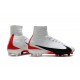 Nike 2017 Mercurial Superfly V FG ACC Uomo Scarpa Bianco Rosso Nero