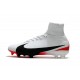 Nike 2017 Mercurial Superfly V FG ACC Uomo Scarpa Bianco Rosso Nero