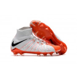 Nike Scarpe Calcio Uomo Hypervenom Phantom 3 DF FG - Bianco Arancio